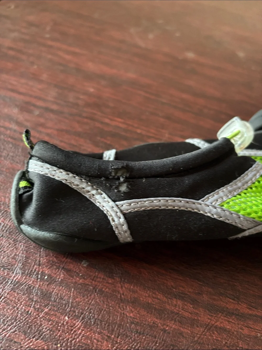 Kids Black and Lime Water Shoes